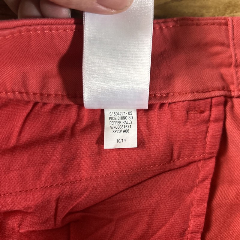 NWT Old Navy Pants Women’s 8 Pixie Mid Rise Ankle Chinos Pepper Rally Stretch gallery