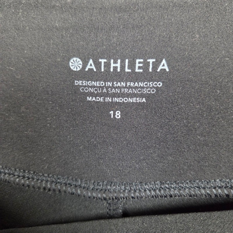 Athleta Endless High Rise Pant Womens 18 PrimaStretch Powervita Black Pockets gallery