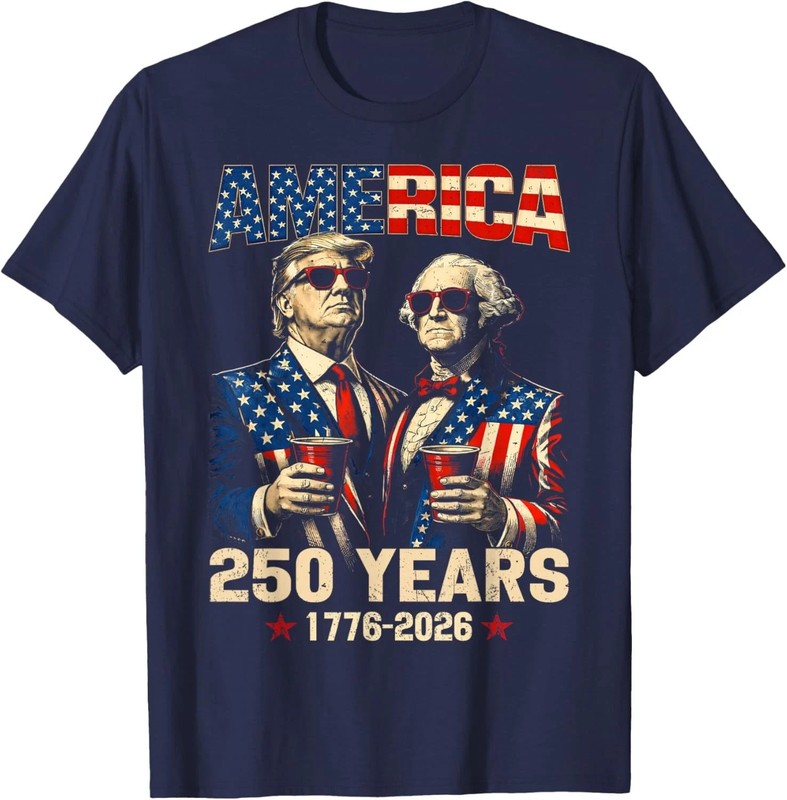 America 250 Years Anniversary Funny Patriotic Graphic Unisex T-Shirt