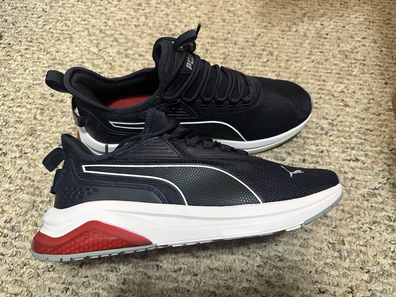 Puma Amplifier New Navy Dark Crimson Men’s Size 11