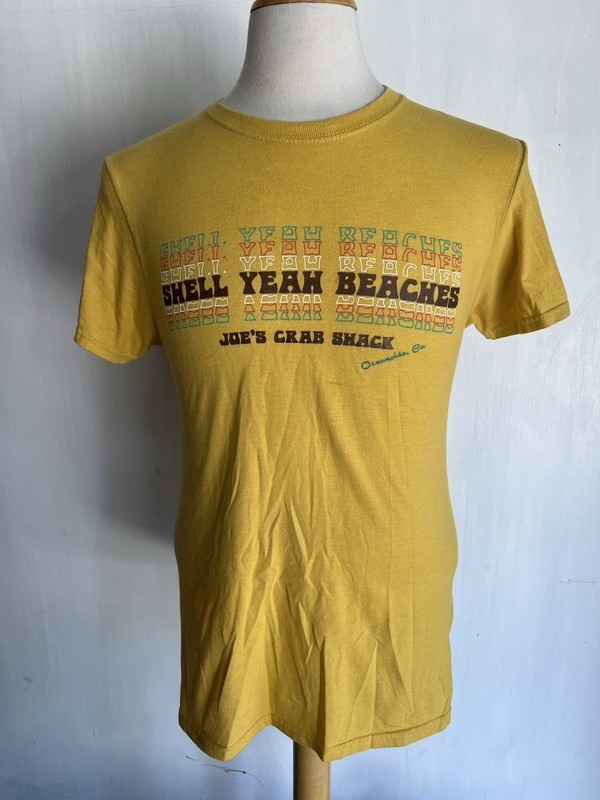 JOE’S CRAB SHACK Retro “Shell Yeah Beaches” Oceanside California T-Shirt Small