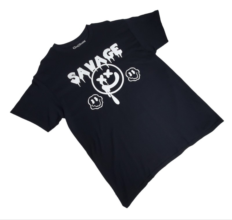 ChiefBrains Apparel Limited Edition Savage Smiley Face T Shirt Mens Cotton New gallery
