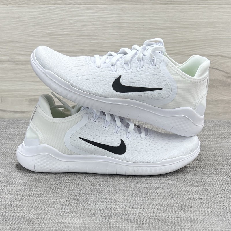 Nike Free RN 2018 White Black Run Running 942837-100 Low Gym Training Womens 10 gallery