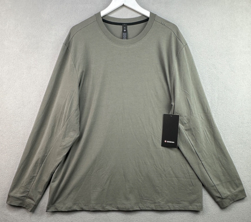 Lululemon Long-Sleeve XXL T-Shirt Zeroed In Grey Sage Green M3F93S GRSG