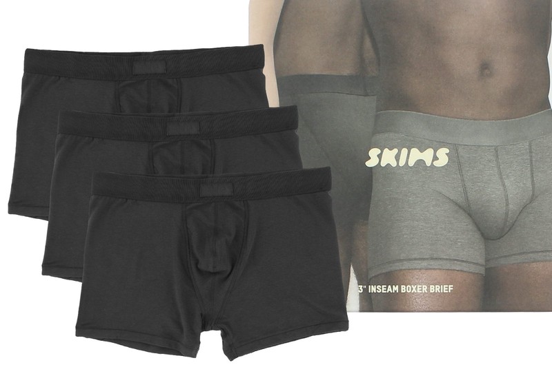 Skims Mens Boxer Briefs 3-pack Modal Comfort Waistband 3 inch Inseam