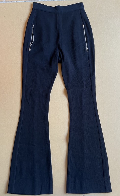 Kitx Black Flare Wool Pants – AU 8