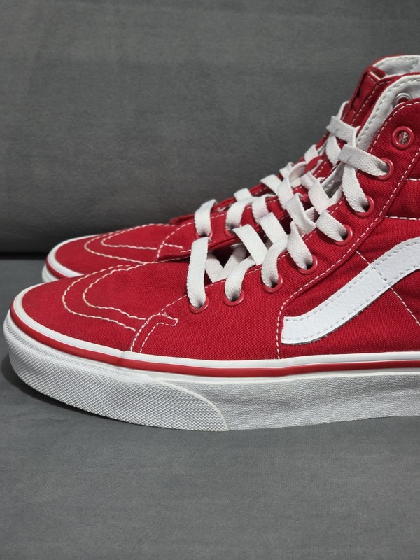 Size 9 - Vans Sk8- High Racing Red gallery
