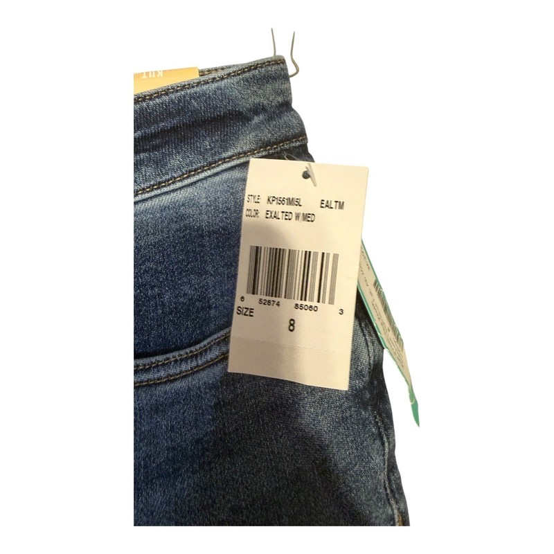 Kut from the Kloth Rachael High Rise Fab Ab Mom Jeans Blue Size 8 NEW gallery