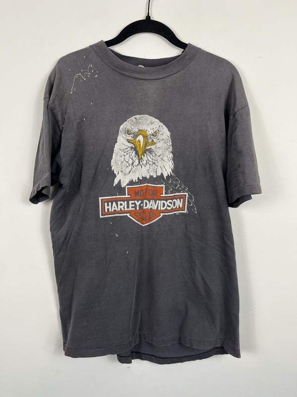 Vintage 80s Harley Davidson Eagle Tee Large