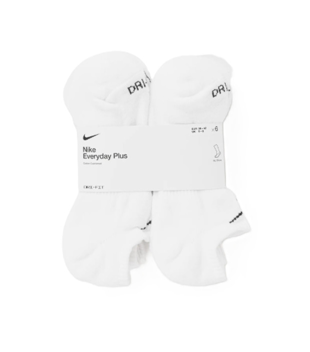 Nike Everyday Plus Cushioned Training No-Show Socks White SX6898-100 j gallery