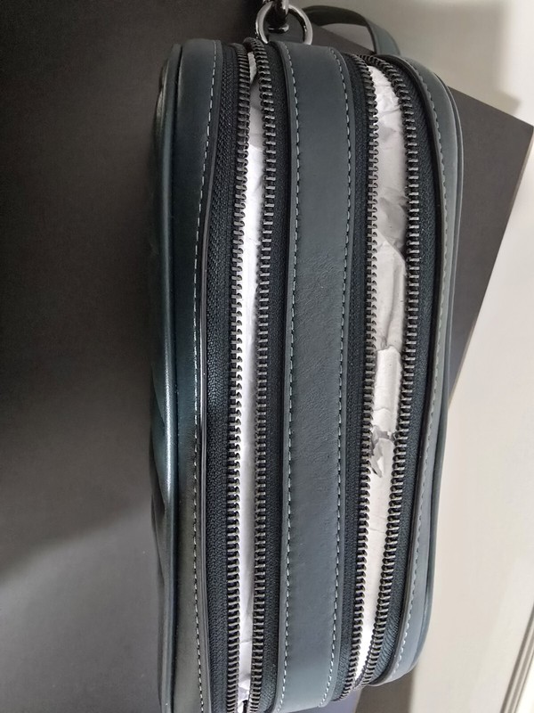 COACH C1569 JES PUFFY CROSSBODY WITH LINEAR QUILTING Dark Green gallery