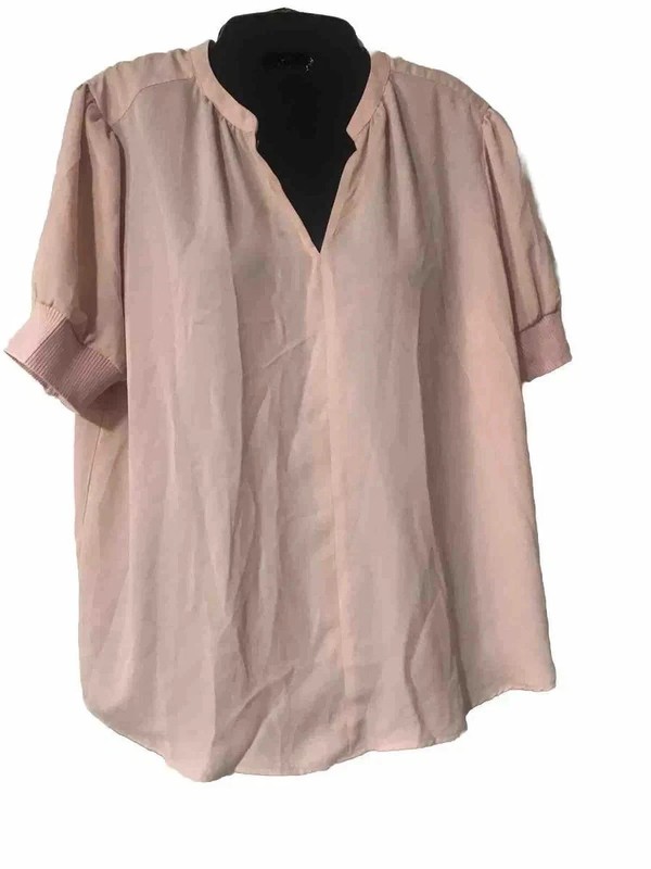 Color Pink Large Size Womens Blouse Second Hand In Good Condition