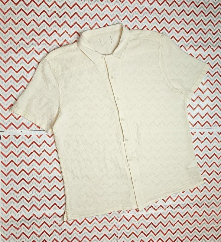 Men F&F Shirt Beige Cotton M gallery
