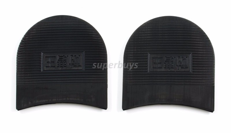 Rubber 8.4cm x 8.6cm Shoe Boot Heel Cap Sole Plate Repair Set Kit Non-Slip C2