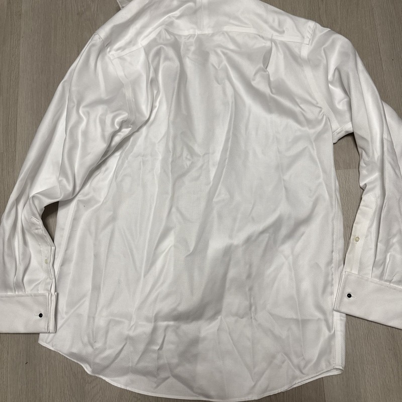 Size 15 1/2 32/33 joseph abboud white cuff link shirt New Without Tags gallery