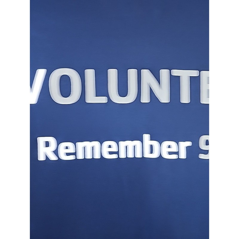 A4 Volunteer Remember 9/11 YMCA Performance Shirt Navy Blue Adult Small S gallery