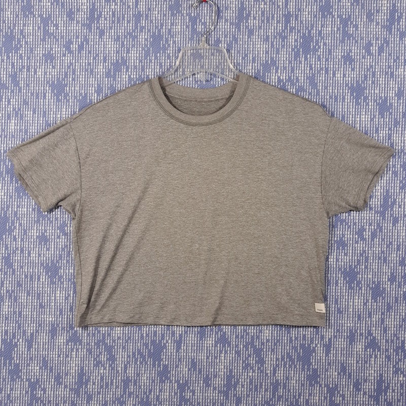 Vuori Energy Tee Shirt Womens S Activewear Gray Short Sleeve Crew Neck VW1011