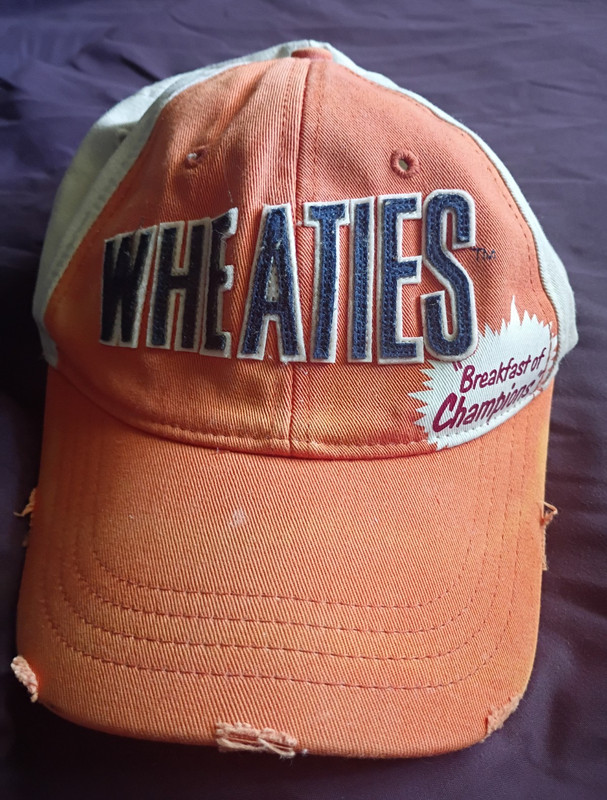 Wheaties Orange/White Colorblock Baseball Cap Hat Size M Food & Beverage Theme