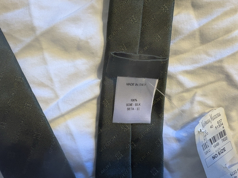 GIVENCHY 100% SILK SKINNY Neck Tie ITALY gallery