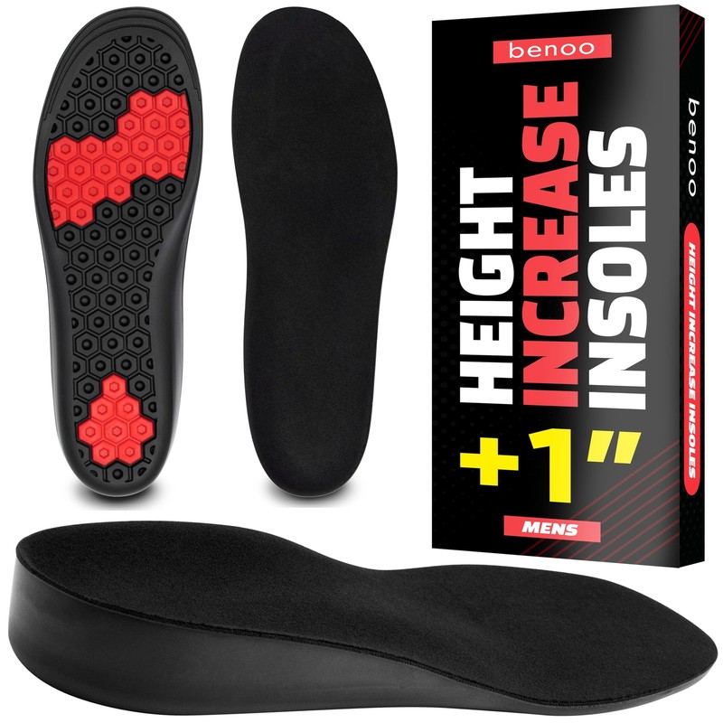 Height Increase Insoles for Men (+1 Inch) Shoe Lifts Men, (Mens 10-11.5)