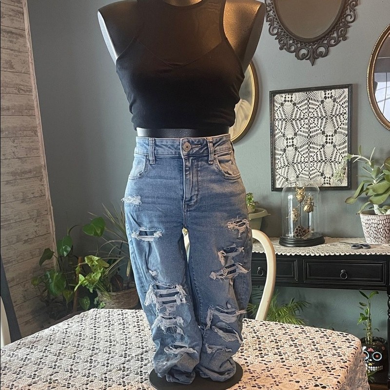 Distressed Blue Women’s Jeans