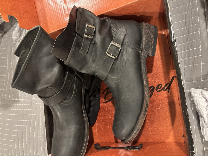 Freebird Charles Men’s Black Leather, Size 14 Brand New in Box