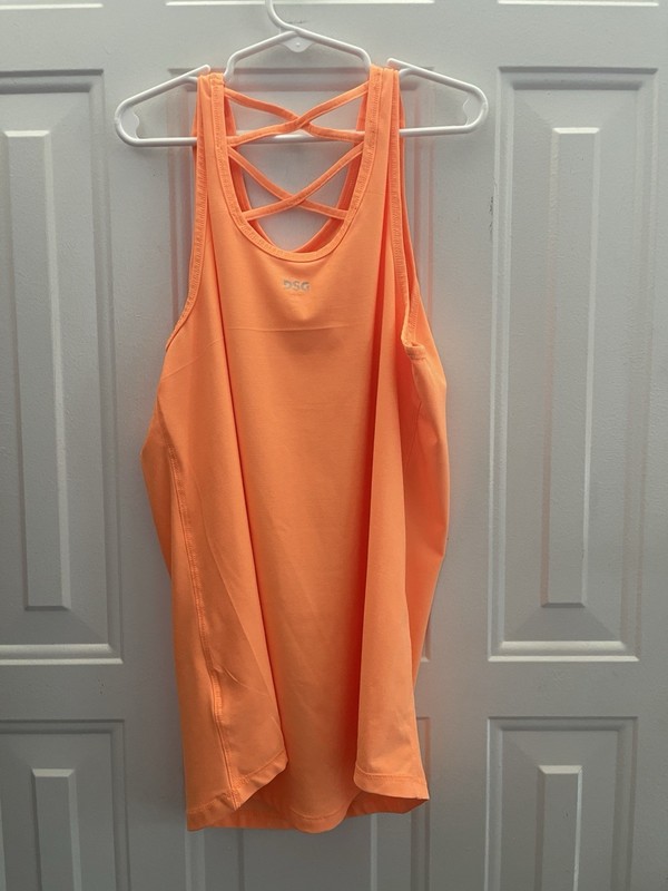 Lot Of 2 DSG Purple And Orange Girls XL Tank Tops Barely Worn gallery