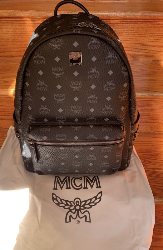 MCM Side Studded Backpack – Black Free Shipping