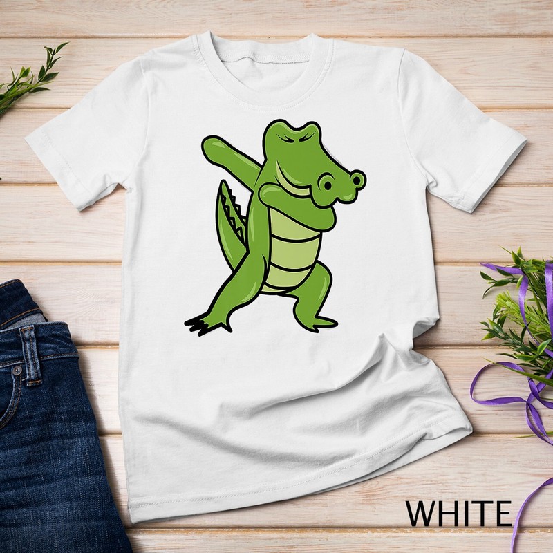 Dabbing Alligator Shirt Cute Dainty Crocodile Unisex T-shirt