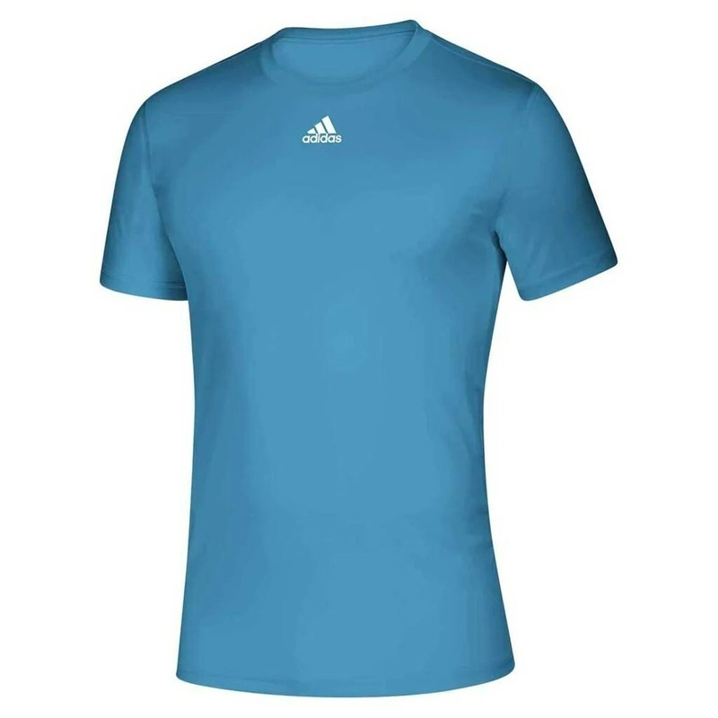 Adidas Creator Tee 2XL Light Blue White Short Sleeve Aeroready Logo EK0084 New gallery