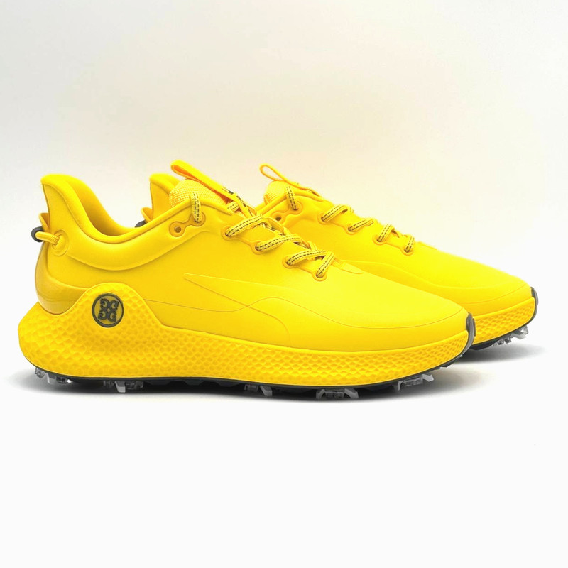 Men's Size 15 G/FORE MG4+ O2 G/Lock Spiked Golf Shoe Sneaker Full Drip Yellow gallery