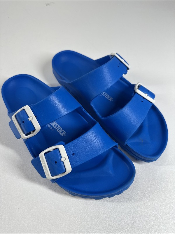 Birkenstock Arizona EVA Waterproof Beach Sandals Slides Blue Eu 38 US 7