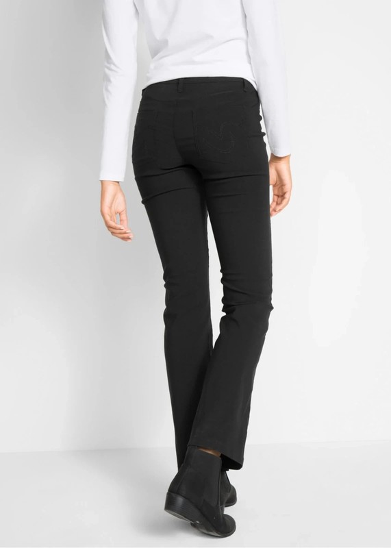 Bonprix black stretch bootcut trousers size 18 BNWOT £30 gallery
