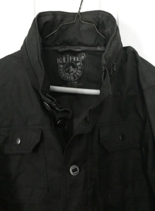 Kuhl Mountain Grown Warm Outdoor Jacket – Dark green Hood Lined Snaps Medium