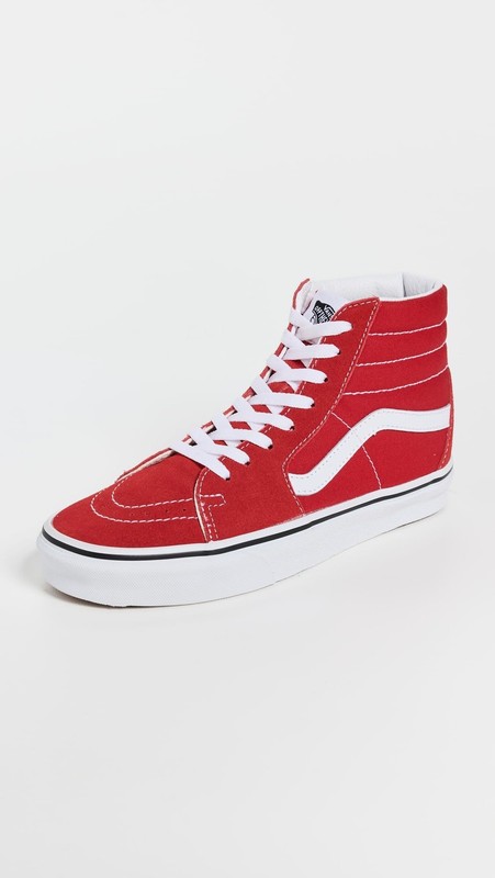 Vans Men Sk8-Hi Sneakers VN0A4BV6JV6 Racing Red/True White Size 6.5 US gallery