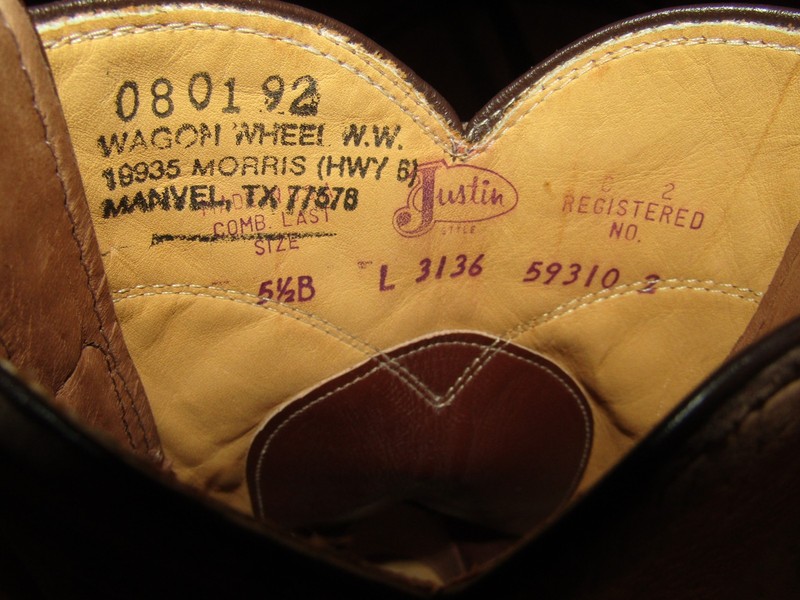 Justin L3136 Soft Elk Leather Tan Roper Cowgirl Boots Women Size 5.5 B gallery