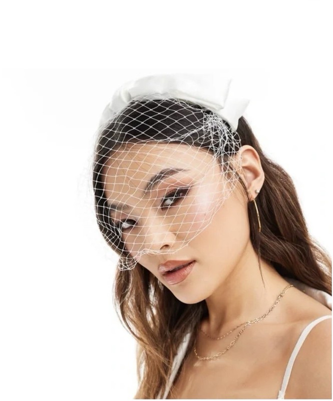 Kristen Ess The Veil Headband (Bright White)