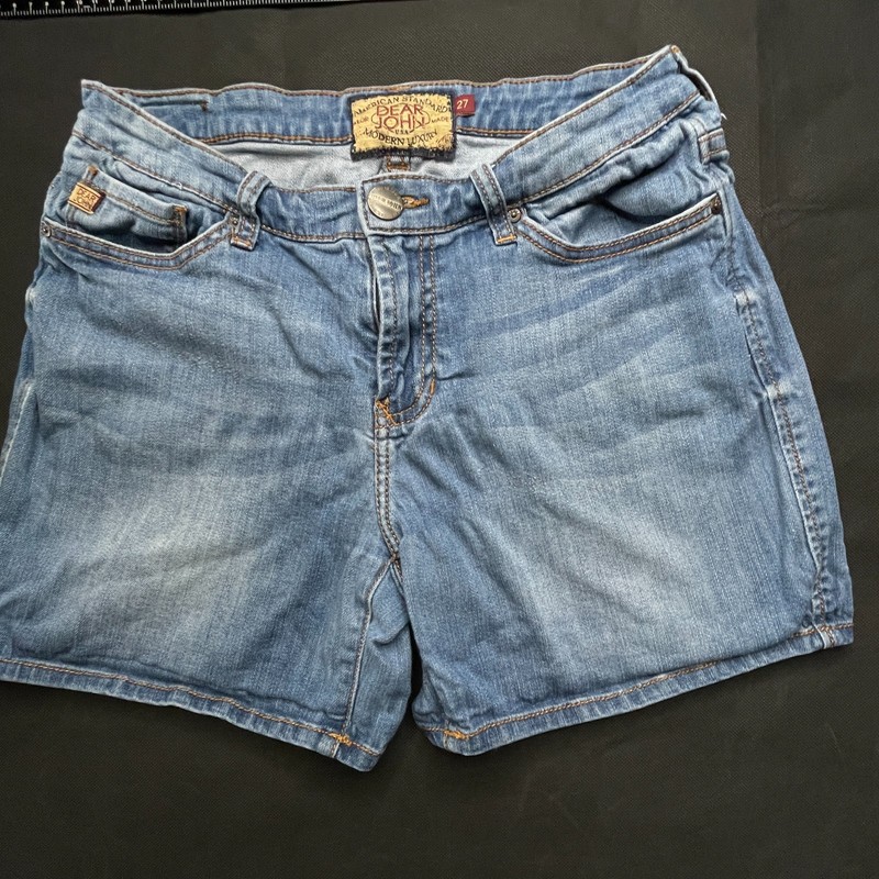 Dear John American Standard Shorts Womens 27 Light Wash Distressed Modern Luxury