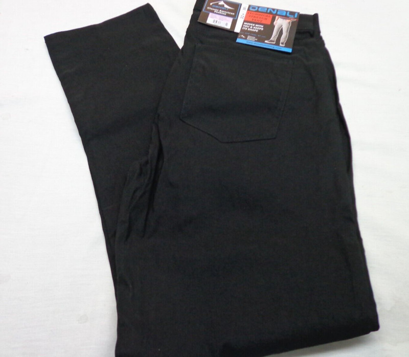 DENALI BLACK Soot Technical Stretch Pants NWT 32/30 MSRP $54