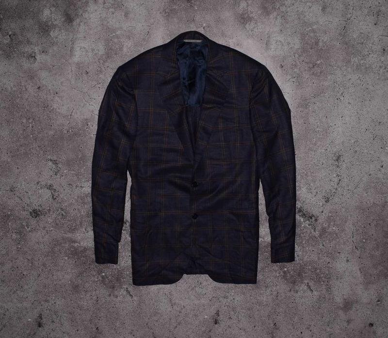 Men Canali Blazer Navy 36 / S / 44
