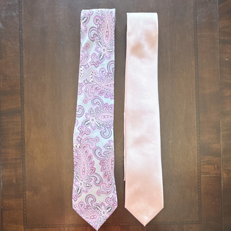 Croft & Barrow & Jos. A. Bank 2pc Men’s Woven Silk Paisley Pointed Ties