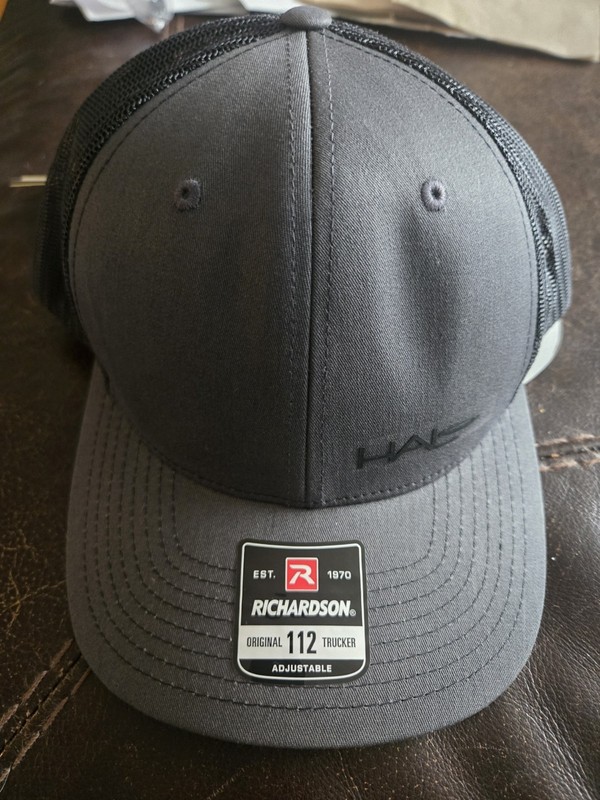 Richardson 112 Classic Black Charcoal Trucker Hat OSFM Blank Snapback New