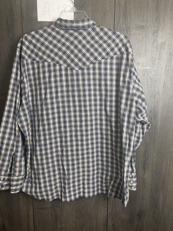 Vintage Rustler USA MADE Mens Pearl Snap Western Shirt Long Sleeve Pockets XXL gallery