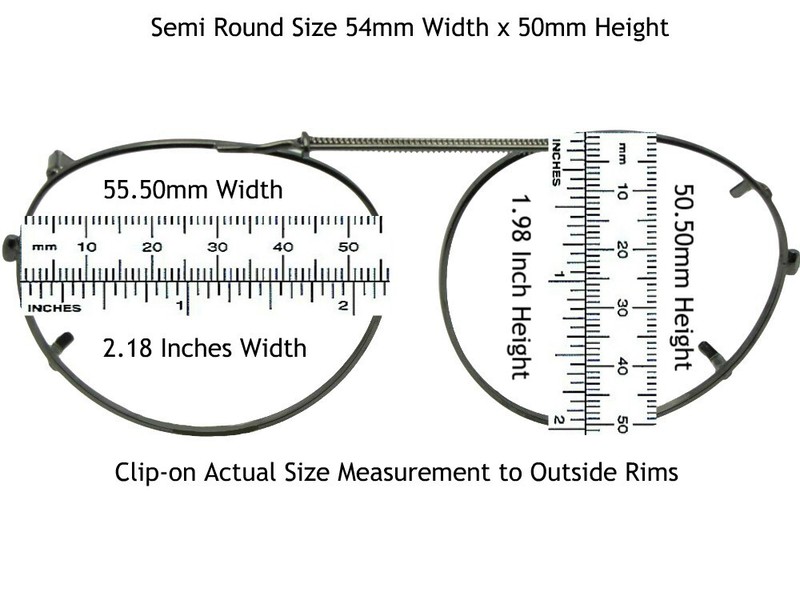 Semi Round Polarized Clip-on Sunglasses gallery