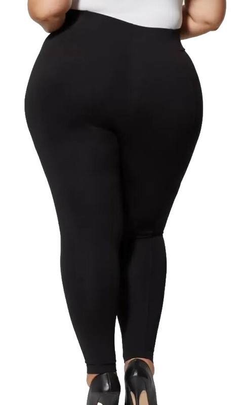 Fashion To Figure Black Front & Back Seam Pull On Ponte Pants Plus Size 2 NWT gallery