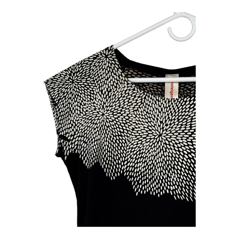 Umsteigan Large Bamboo Hand Screen Printed Black Rice Bamboo Top Red Bird Print gallery