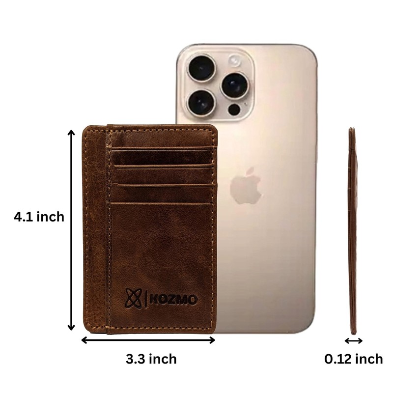 KGS Real Leather Wallet | Color: Bourbon Brown | Stylish Card gallery
