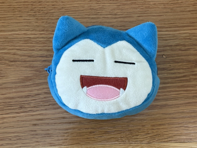 Pokemon Snorlax Fluffy Coin Purse approx. 11cm New from Japan