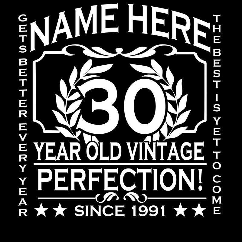 30th Birthday Sweatshirt Personalised Customise Year Name Age 50th 60th 70th gallery