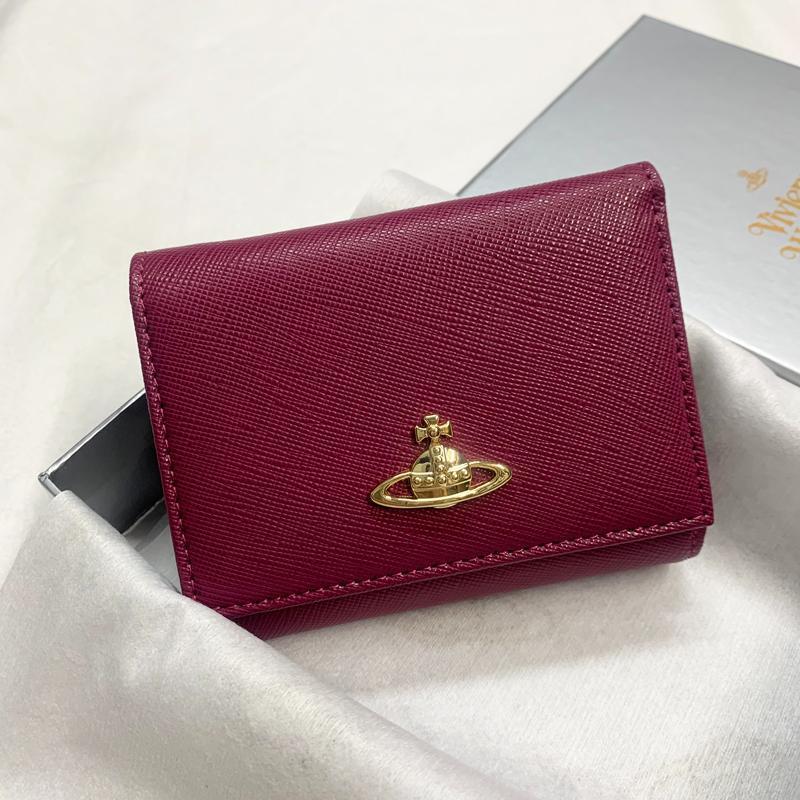 Vivienne Westwood Gamaguchi threefold wallet Color Wine Red 11cm × 9cm × 3cm　 gallery